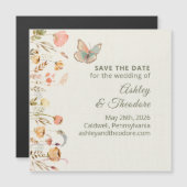 Magnet Elegant Butterfly Hochzeit Speichern Sie da (Vorne/Hinten)