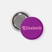Magnet Elizabeth (Vorderseite/Rückseite)