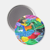 Magnet - Entspannen im karibischen Urlaub (Vorderseite/Rückseite)