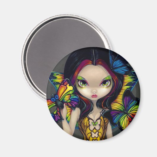 Magnet "Fairy with a Butterfly Mask" (Vorderseite/Rückseite)