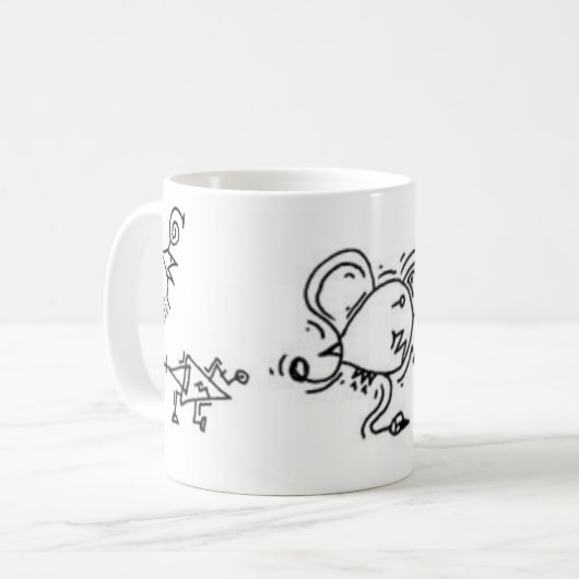 Magnet-Feld-Wesen-Tasse Kaffeetasse (Vorderseite Links)