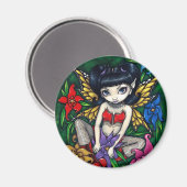 Magnet "Fischerei und Blume" (Vorderseite/Rückseite)