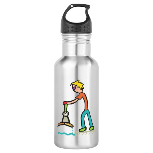 Magnet Fishing Edelstahlflasche (Vorderseite)