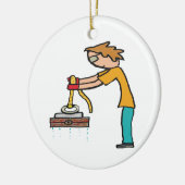 Magnet Fishing Keramik Ornament (Links)