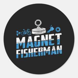 Magnet Fishing Runder Aufkleber
