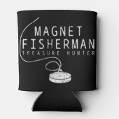 Magnet Fishing T - Shirt T-Shirt-Shirt Dosenkühler (Rückseite)