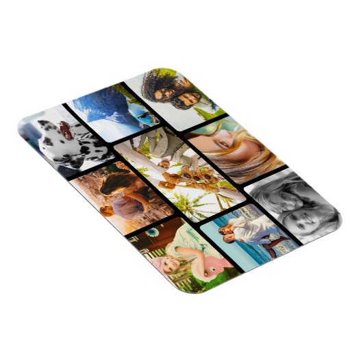 Magnet Flexible 9-Fotomaterial gerundete Collage (Rechte Seite)