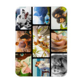 Magnet Flexible 9-Fotomaterial gerundete Collage (Vertikal)