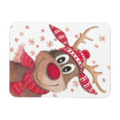 Magnet flexible Christmas Rudolf (Horizontal)