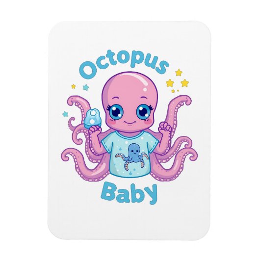 Magnet flexible Octopus Baby  (Vertikal)