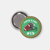 Magnet Football - Name und Nummer hinzufügen (Vorderseite/Rückseite)