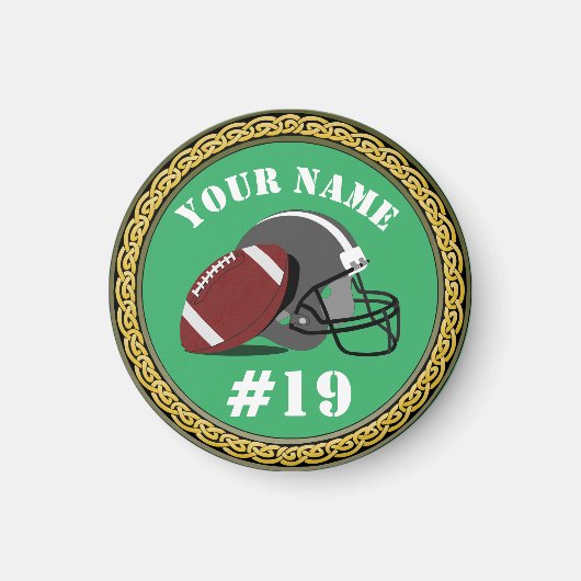 Magnet Football - Name und Nummer hinzufügen (Vorne)