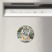 Magnet Foto tiger , Tiere 0214. (In Situ (Geschirrspüler))