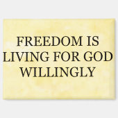 Magnet "Freiheit ist (Vorderseite)