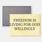 Magnet "Freiheit ist (Vorderseite/Rückseite)