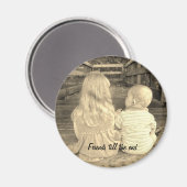 Magnet "Freunde bis zum Ende" (Vorderseite/Rückseite)