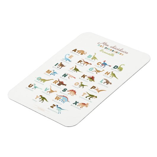 Magnet Frigo Abécédaire Dinosaures (Linke Seite)
