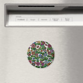 Magnet, Frühlingsblumen und Schmetterlinge, indivi Magnet (In Situ (Geschirrspüler))