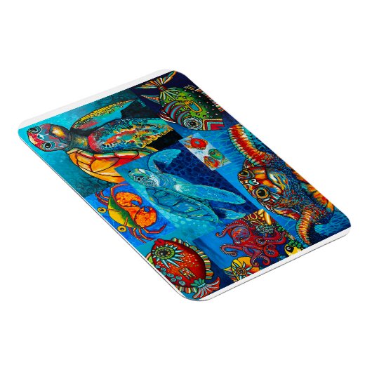 Magnet "Funky Sea Critters Collage" (Rechte Seite)