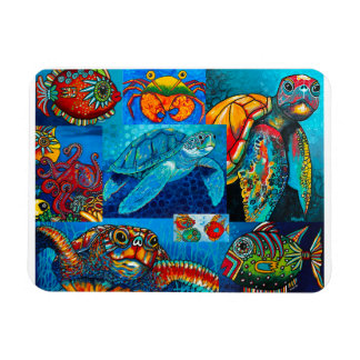 Magnet "Funky Sea Critters Collage"