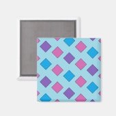 Magnet für abstrakte Quadrate (Vorderseite/Rückseite)