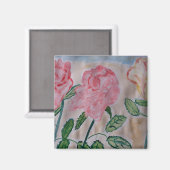 Magnet für abstrakte Rose (Vorderseite/Rückseite)