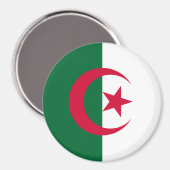 Magnet für algerische Flagge (Vorderseite/Rückseite)