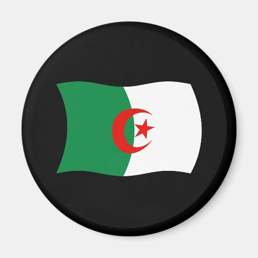 Magnet für algerische Flagge (Vorne)