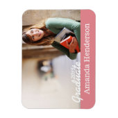 Magnet für Ankündigung von Rosa Abschluss Foto (Vertikal)
