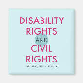 Magnet für Behindertenrechte (Vorne)
