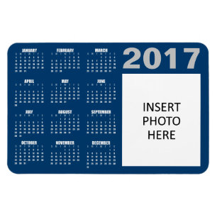 Magnet für benutzerdefinierte Fotos 2017 - Blau &