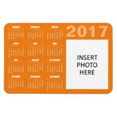 Magnet für benutzerdefinierte Fotos 2017 - Orange (Horizontal)