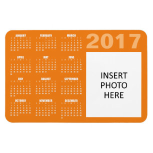 Magnet für benutzerdefinierte Fotos 2017 - Orange