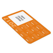Magnet für benutzerdefinierte Fotos 2017 - Orange (Rechte Seite)
