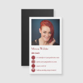 Magnet für Berufliche Netzwerkkarten im Life Coach (Vorne/Hinten)