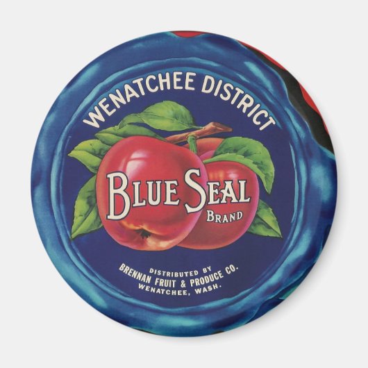 Magnet für Blauäpfel aus Siegel (Vorne)