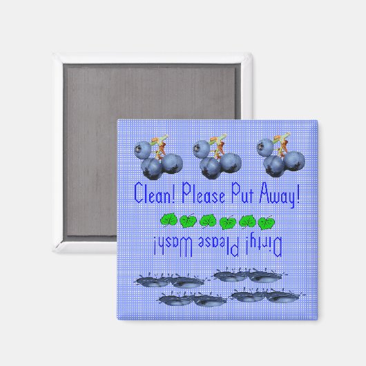 Magnet für Blueberries Spülmaschine (Vorderseite/Rückseite)