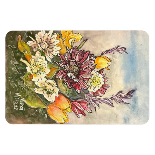 Magnet für Blume (Horizontal)