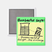 Magnet für Bombastus Freude und Entladung (Vorderseite/Rückseite)