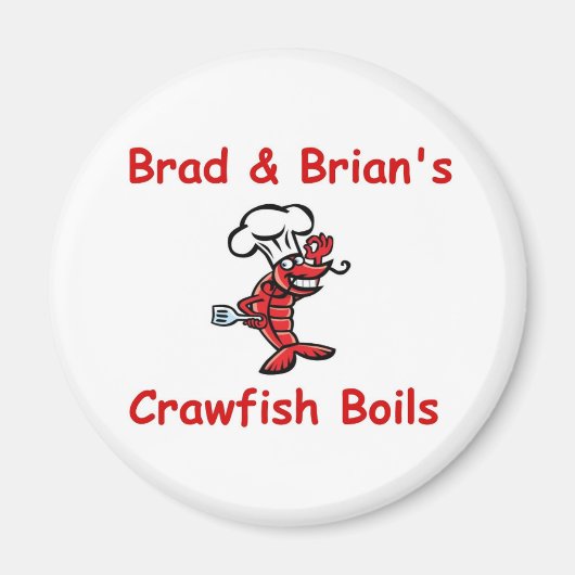 Magnet für Brad & Brian's Crawfish Boils Kühlschra (Vorne)