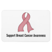 Magnet für Brustkrebs (mittelrosa) (Horizontal)