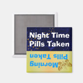 Magnet für Butterfly & Stars Medizin Erinnerung (Vorderseite/Rückseite)