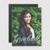 Magnet für Chic Graduate Foto 2025-Ankündigung (Vorne/Hinten)