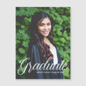 Magnet für Chic Graduate Foto 2025-Ankündigung (Vorderseite)
