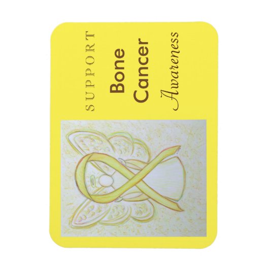 Magnet für das Bewusstsein für Knochenkrebs (Vertikal)
