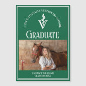 Magnet für das Foto der grünen Veterinärschule (Vorderseite)