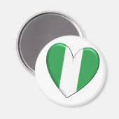 Magnet für das Herz Nigerias (Vorderseite/Rückseite)