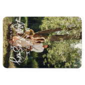 Magnet für das Hochzeitsjubiläum des benutzerdefin (Horizontal)