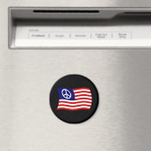Magnet für das Zeichen des Friedens der USA (In Situ (Geschirrspüler))