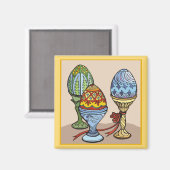 Magnet für dekorative Eier (Vorderseite/Rückseite)